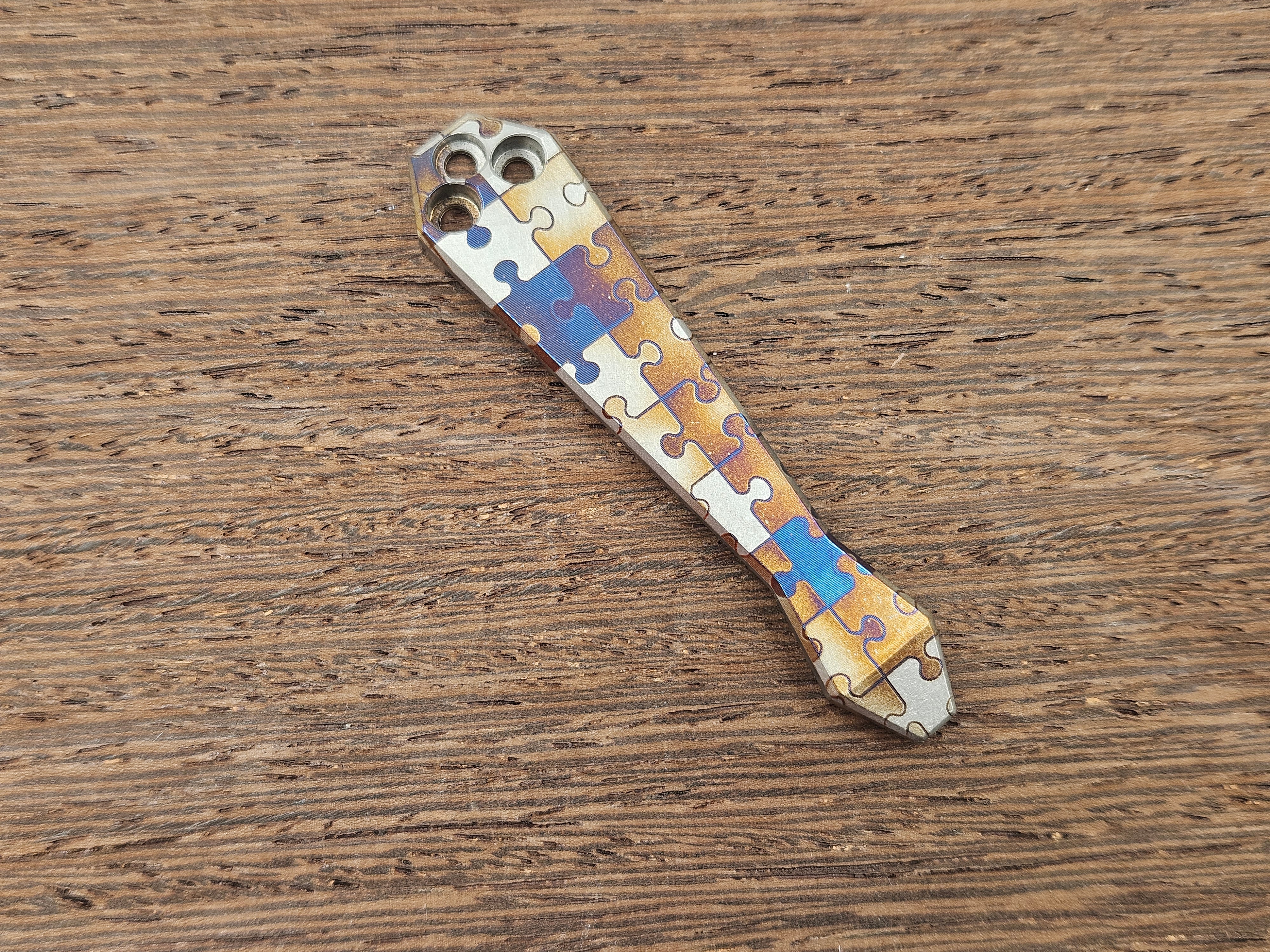 CLR Clip Spyderco Models<br>Titanium Standard - Diamond Tip Puzzle